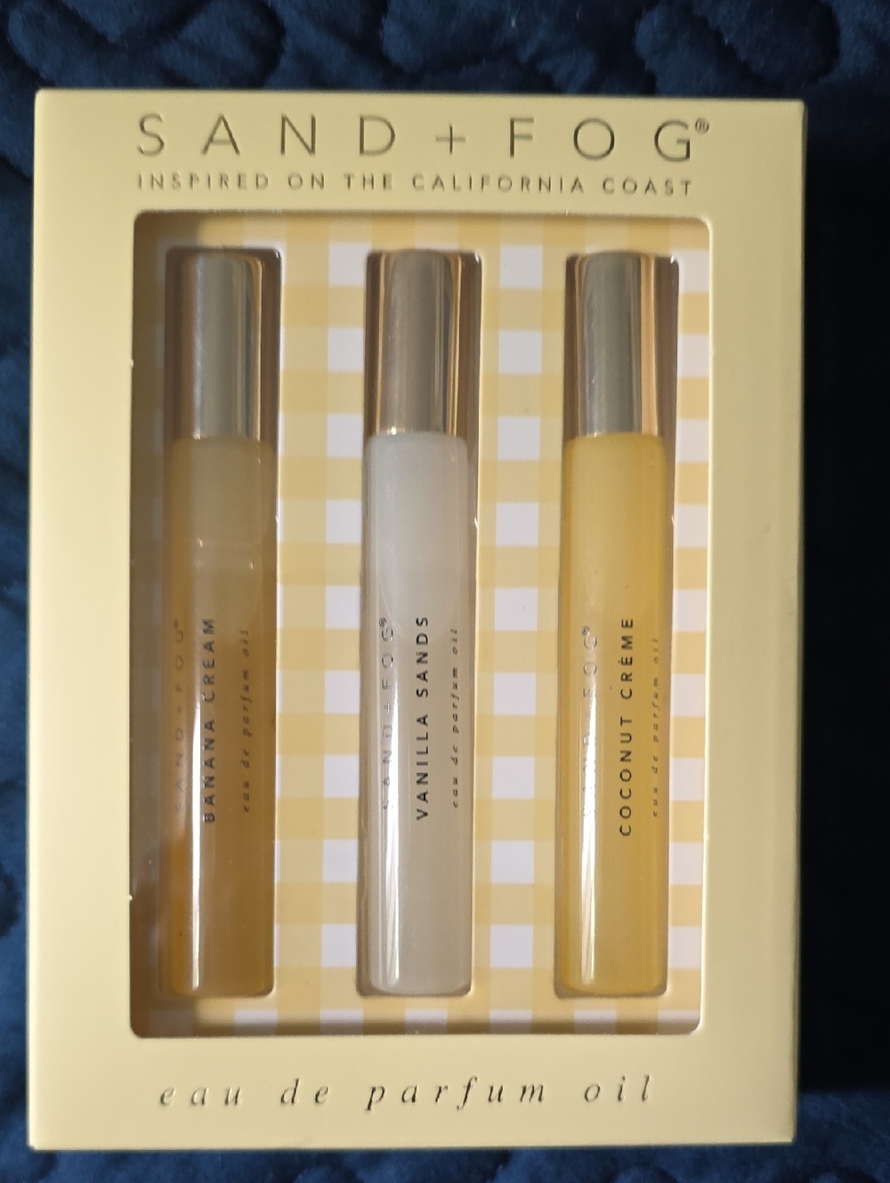 SAND+FOG Yellow & Cream Eau de Parfum Oil Trio